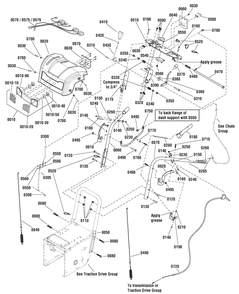 Handles And Controls Group Diagram and Parts List for 1696046-LP37060-1338PE 2011 Briggs and Stratton Snow Blower